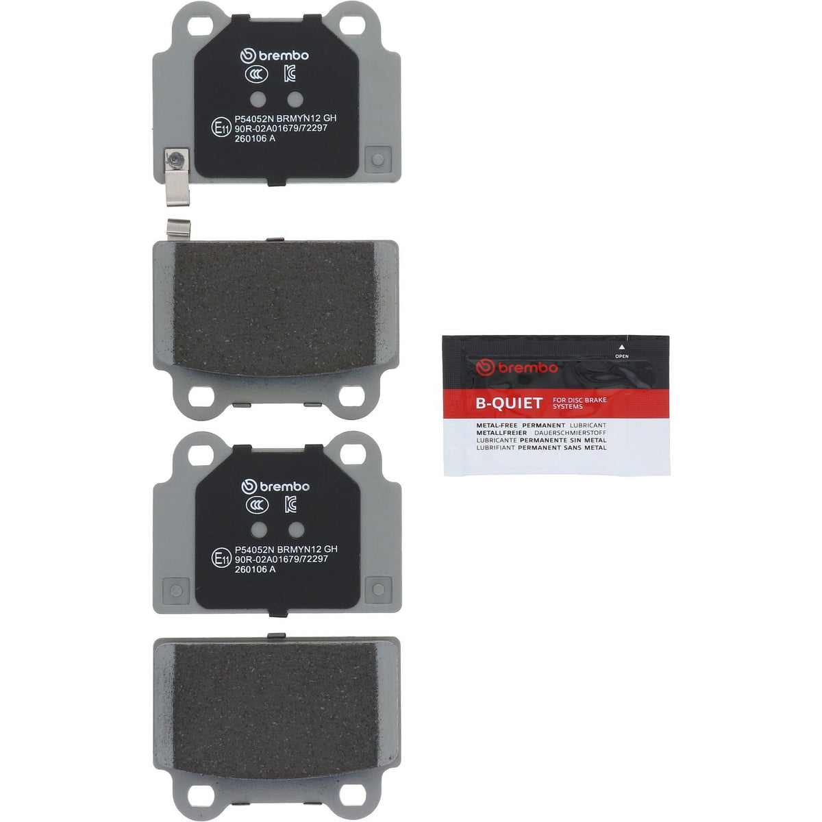PRIME Ceramic Rear Disc Brake Pad Set - P54052N_02