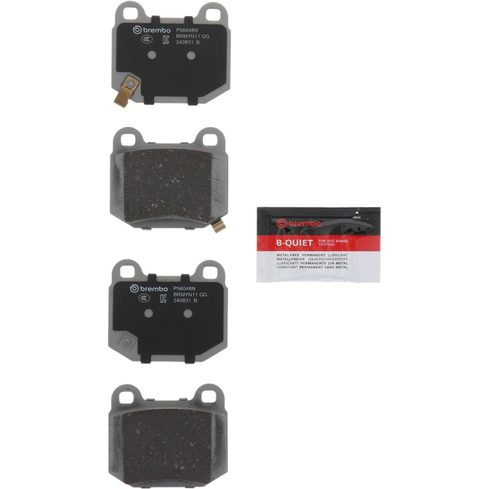 PRIME Ceramic Rear Disc Brake Pad Set - P56048N_01