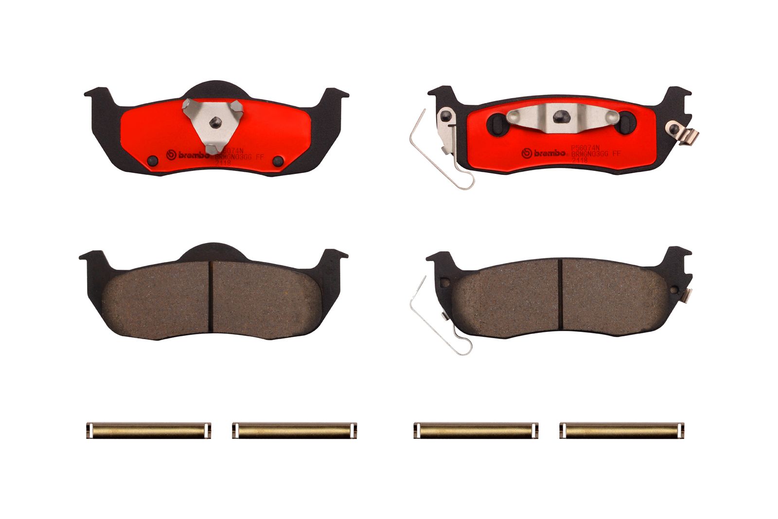 PRIME Ceramic Rear Disc Brake Pad Set - P56074N_01