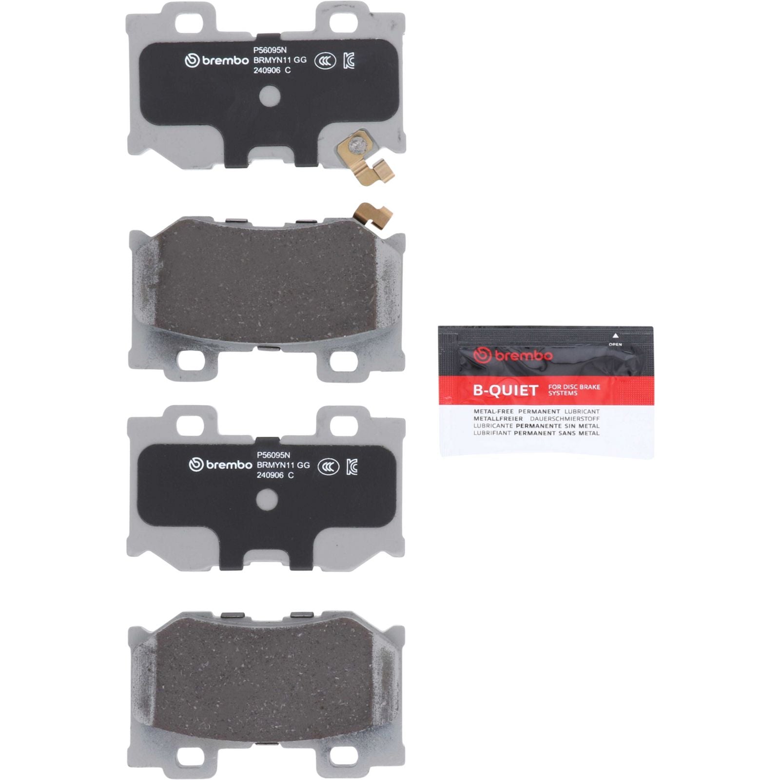 PRIME Ceramic Rear Disc Brake Pad Set - P56095N_02