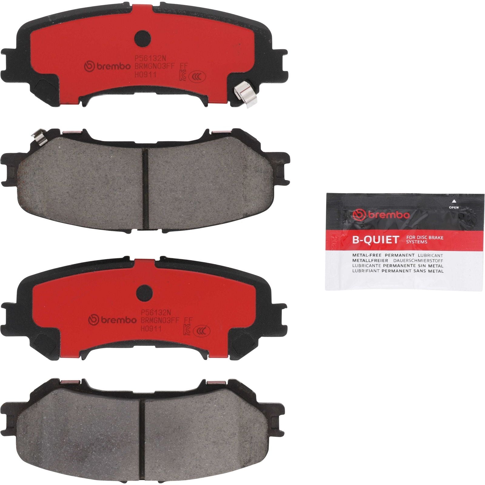 PRIME Ceramic Rear Disc Brake Pad Set - P56132N_02