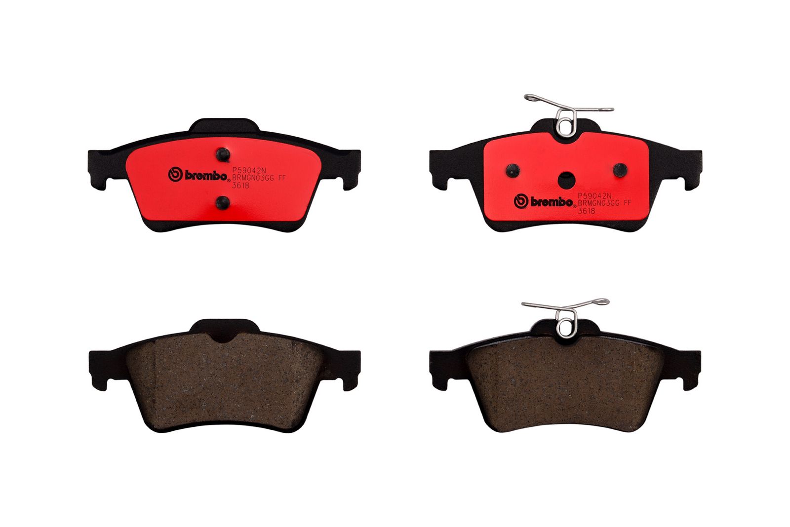 PRIME Ceramic Rear Disc Brake Pad Set - P59042N_01