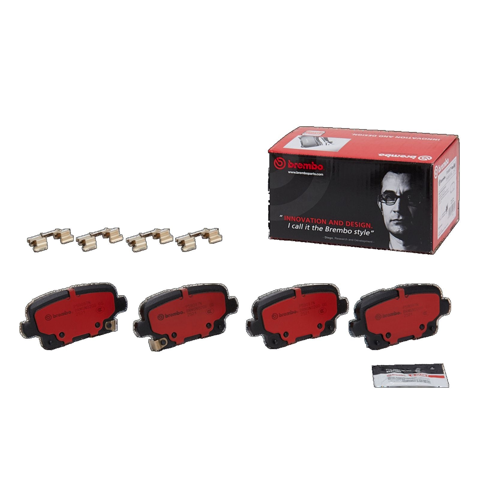 PRIME Ceramic Rear Disc Brake Pad Set - P59097N_01