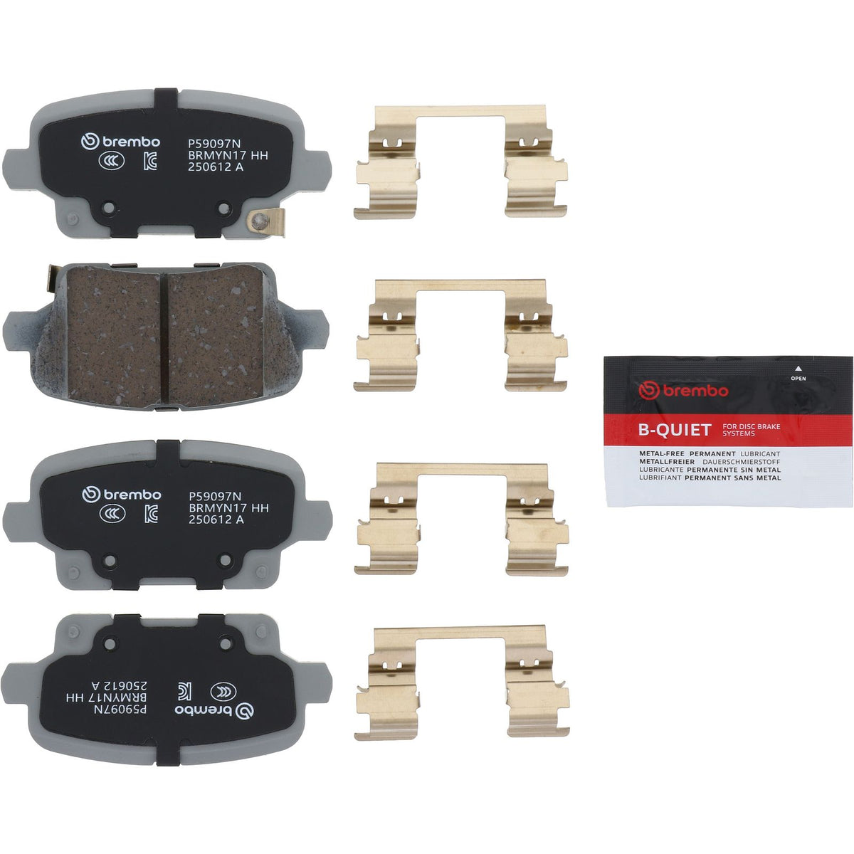 PRIME Ceramic Rear Disc Brake Pad Set - P59097N_02