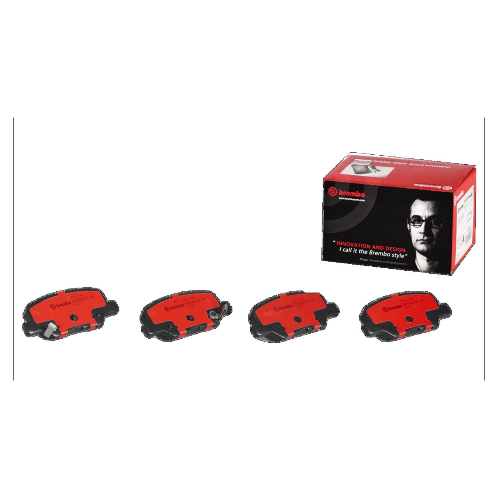 PRIME Ceramic Rear Disc Brake Pad Set - P61111N_02