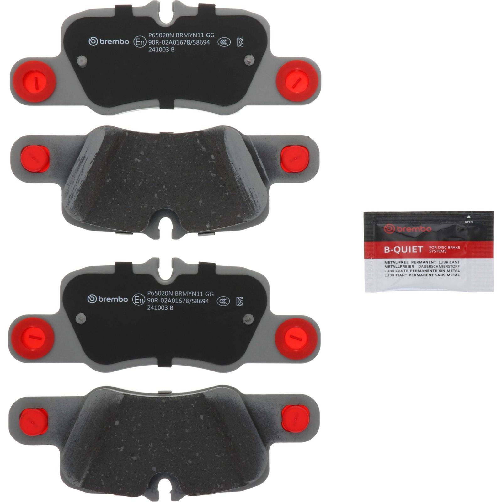 PRIME Ceramic Rear Disc Brake Pad Set - P65020N_02