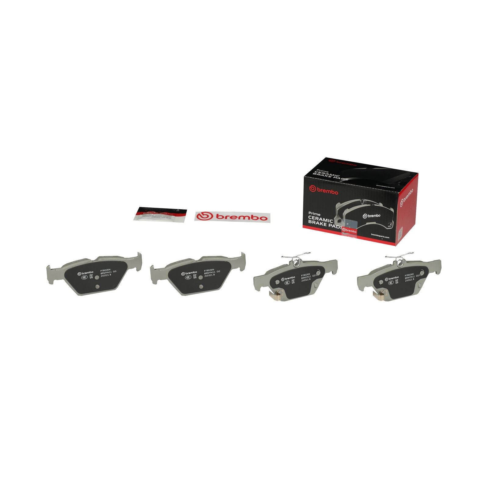 PRIME Ceramic Rear Disc Brake Pad Set - P78026N_01