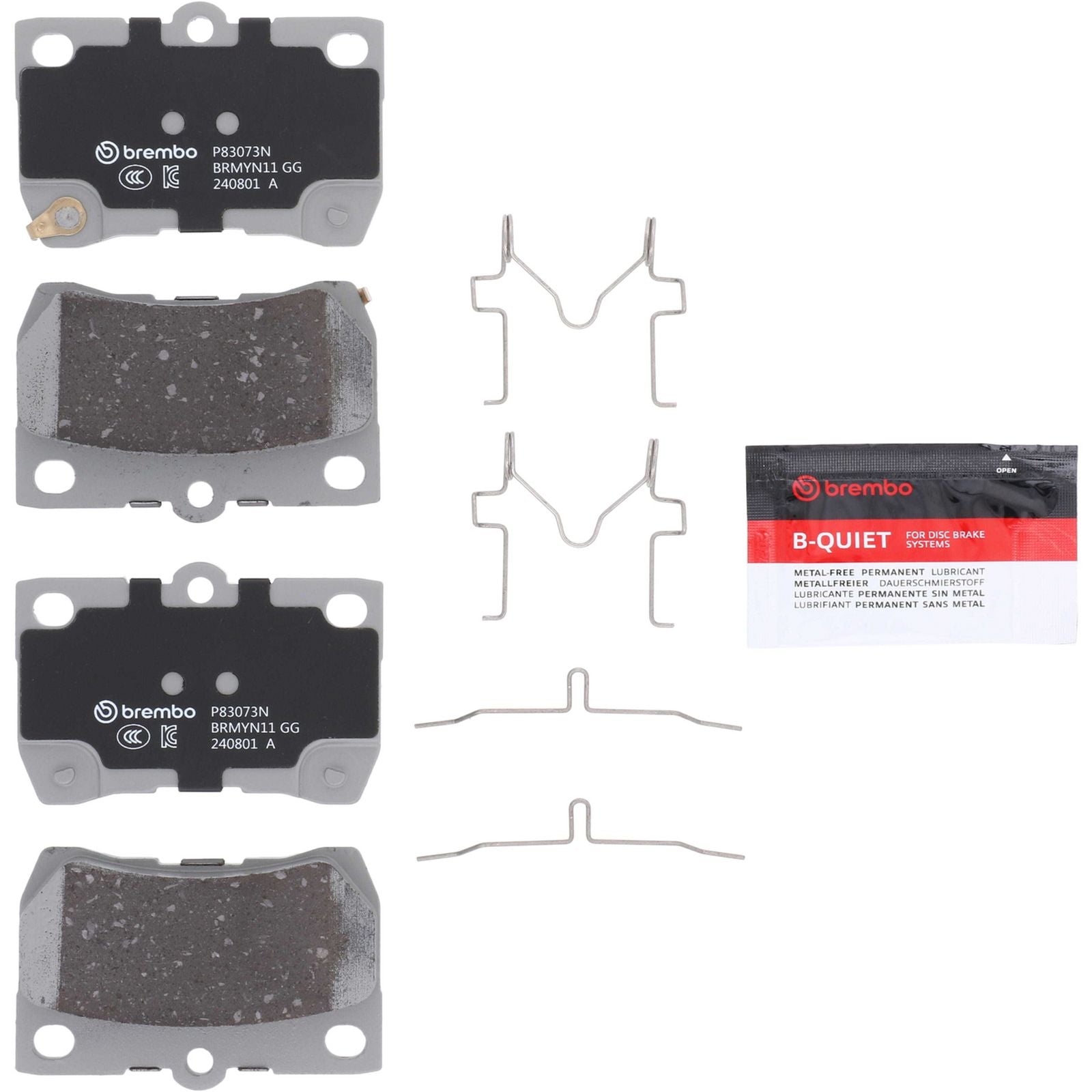 PRIME Ceramic Rear Disc Brake Pad Set - P83073N_05