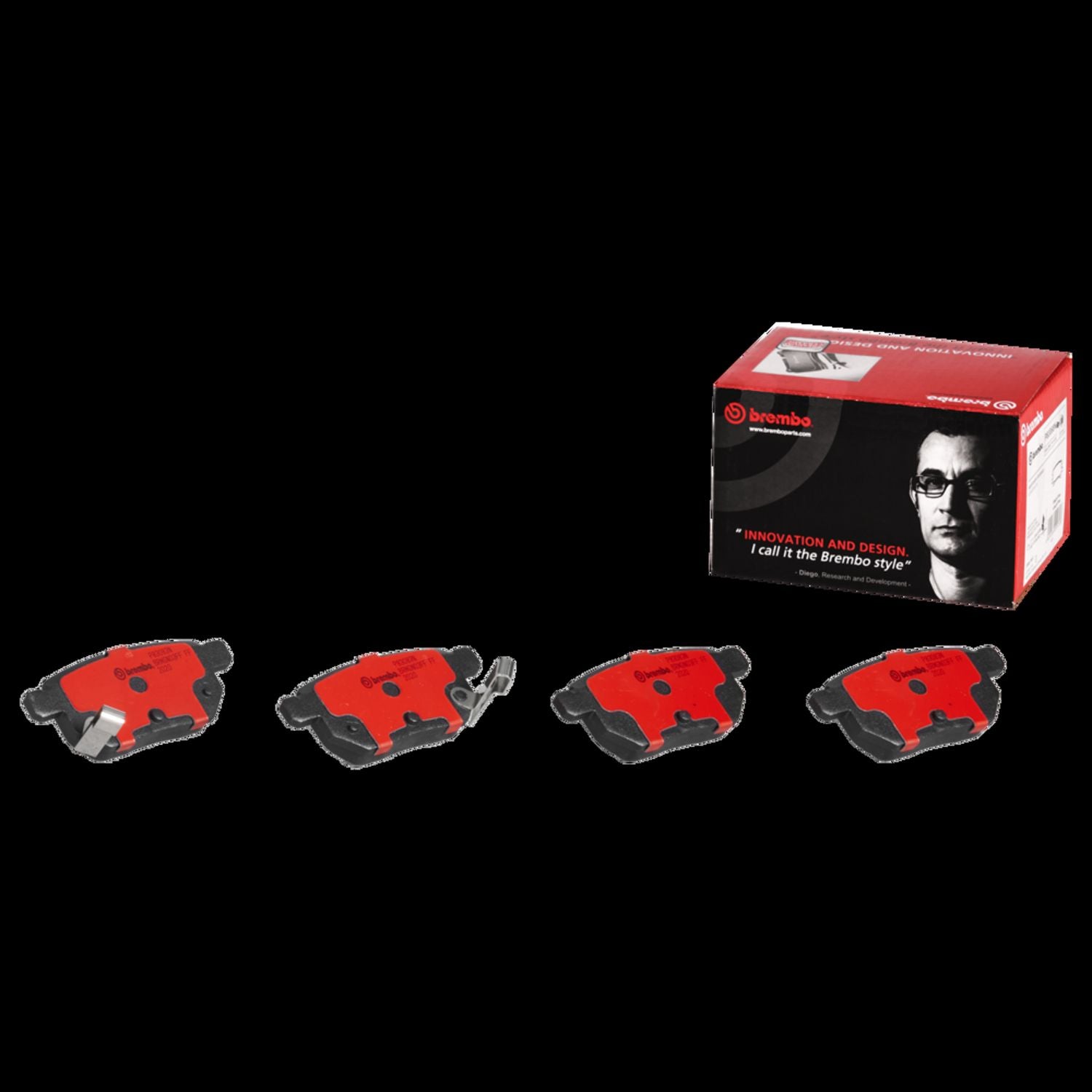 PRIME Ceramic Rear Disc Brake Pad Set - P83088N_02