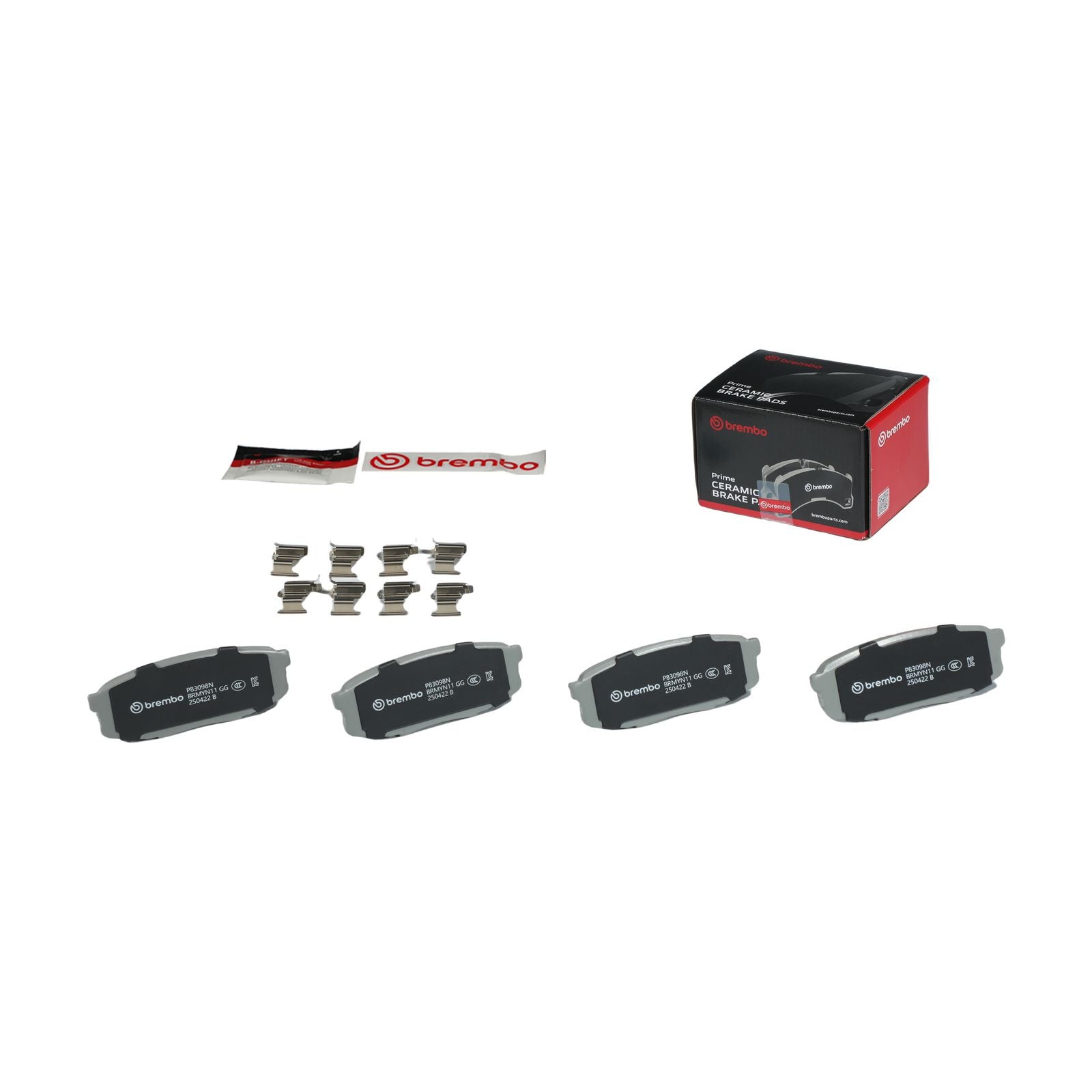 PRIME Ceramic Rear Disc Brake Pad Set - P83098N_01