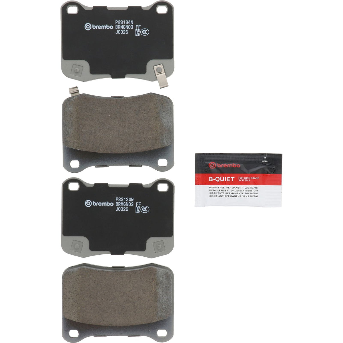 PRIME Ceramic Rear Disc Brake Pad Set - P83134N_02