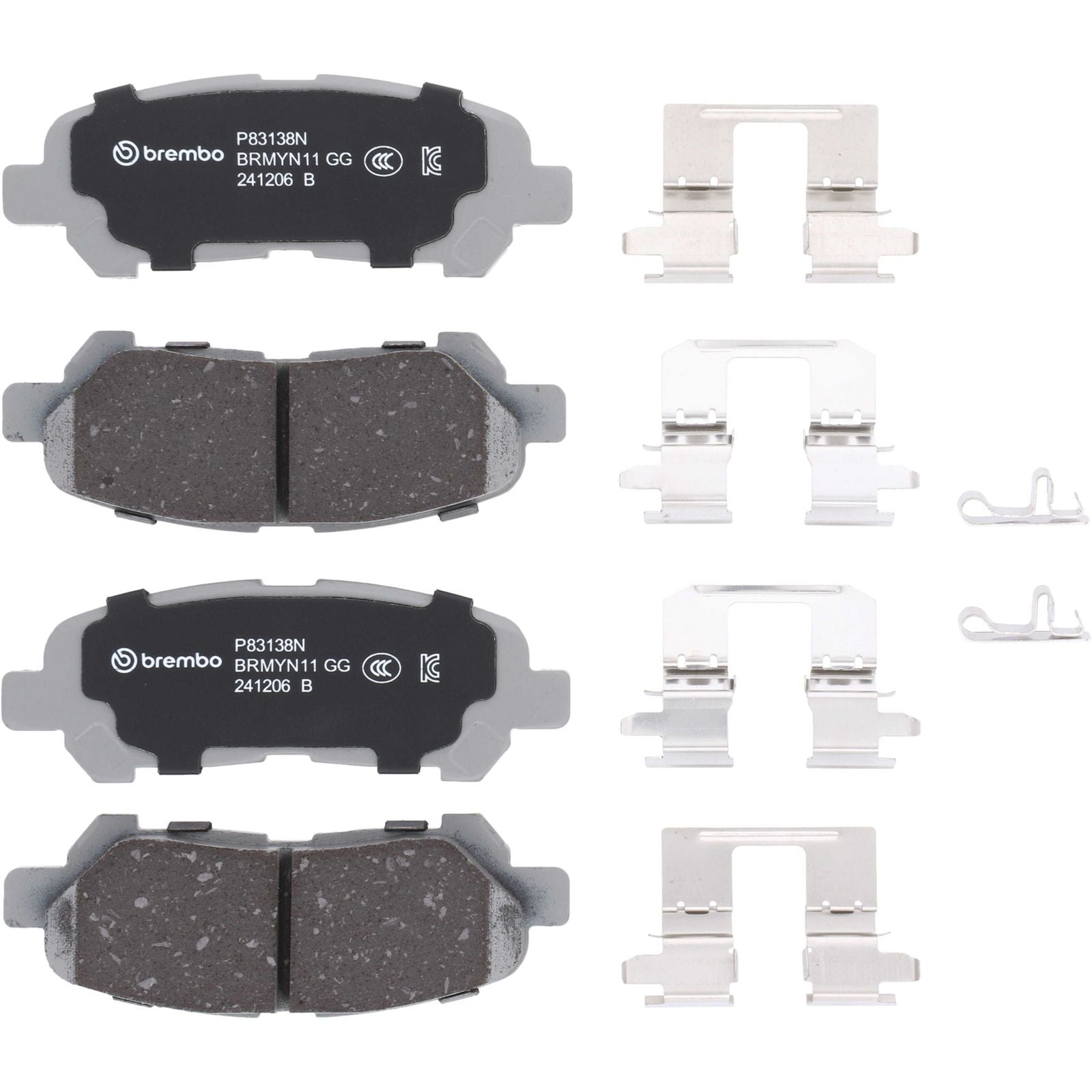PRIME Ceramic Rear Disc Brake Pad Set - P83138N_05