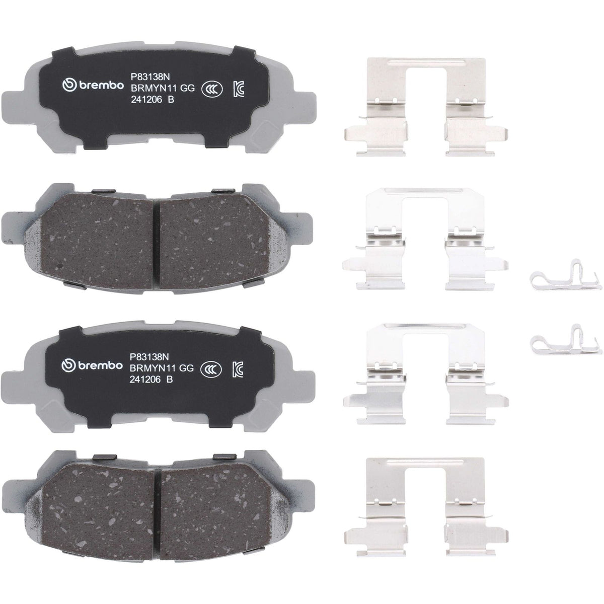PRIME Ceramic Rear Disc Brake Pad Set - P83138N_05