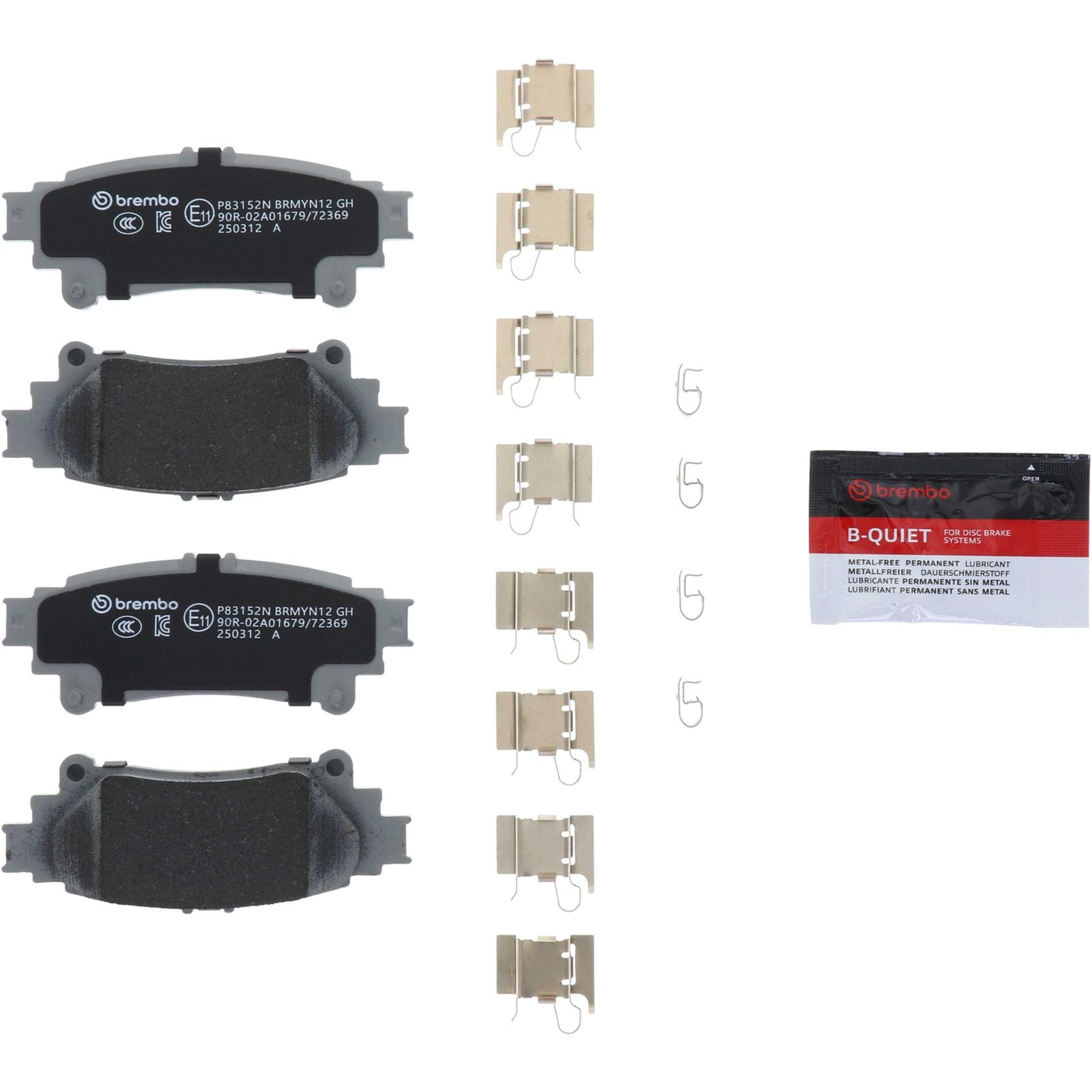 PRIME Ceramic Rear Disc Brake Pad Set - P83152N_01