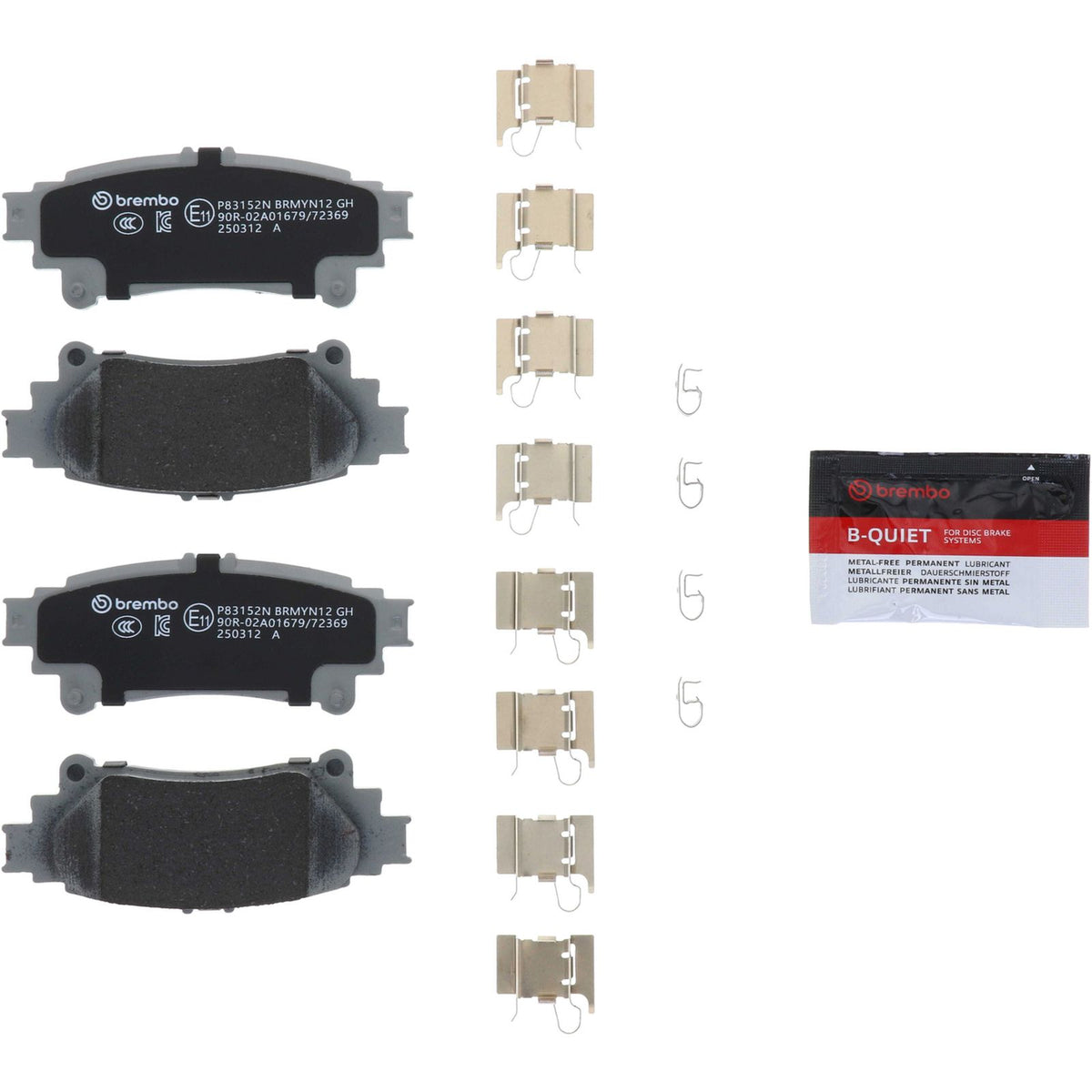 PRIME Ceramic Rear Disc Brake Pad Set - P83152N_01