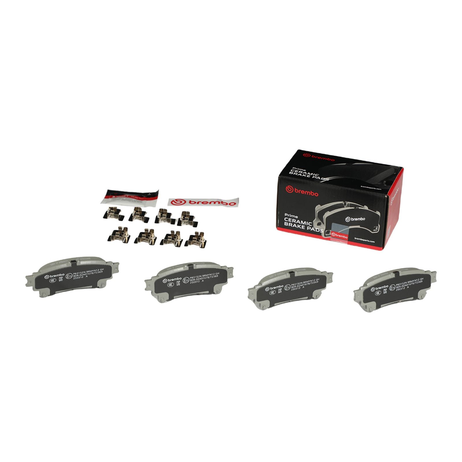 PRIME Ceramic Rear Disc Brake Pad Set - P83152N_02