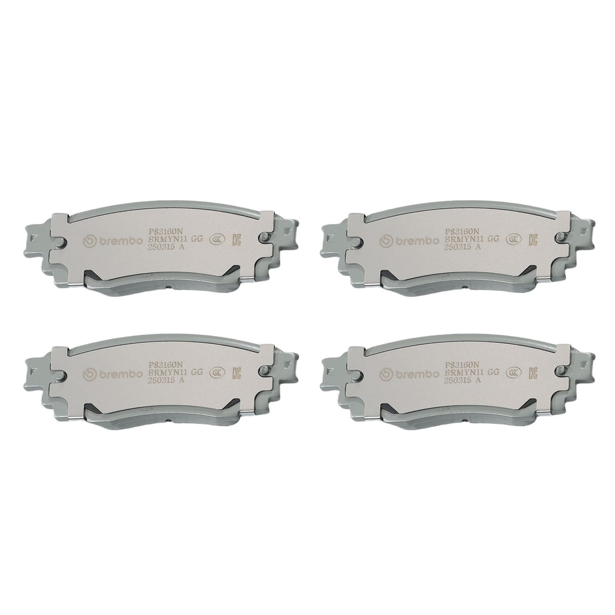 PRIME Ceramic Rear Disc Brake Pad Set - P83160N_01