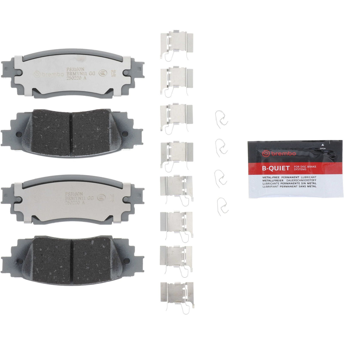 PRIME Ceramic Rear Disc Brake Pad Set - P83160N_03