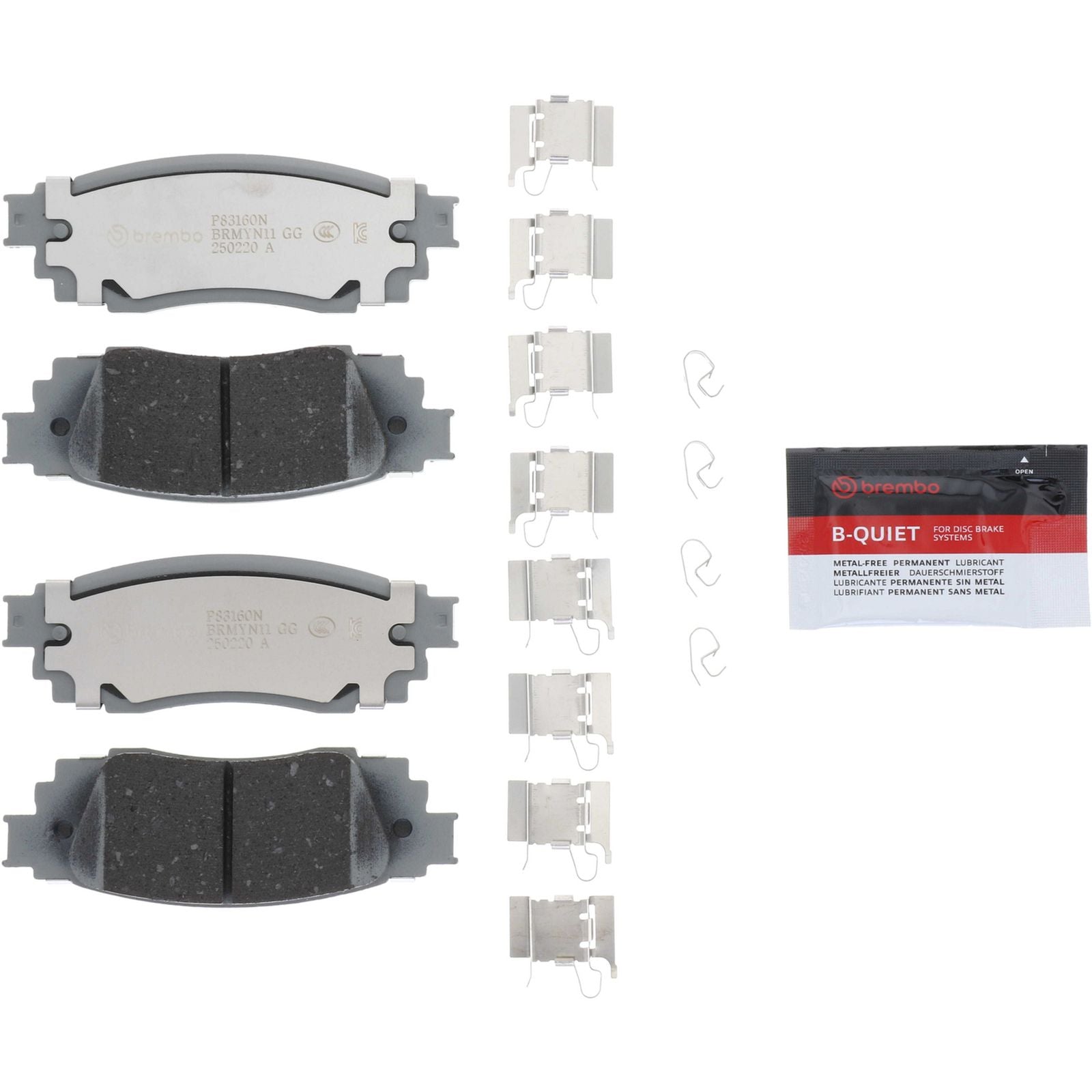 PRIME Ceramic Rear Disc Brake Pad Set - P83160N_05