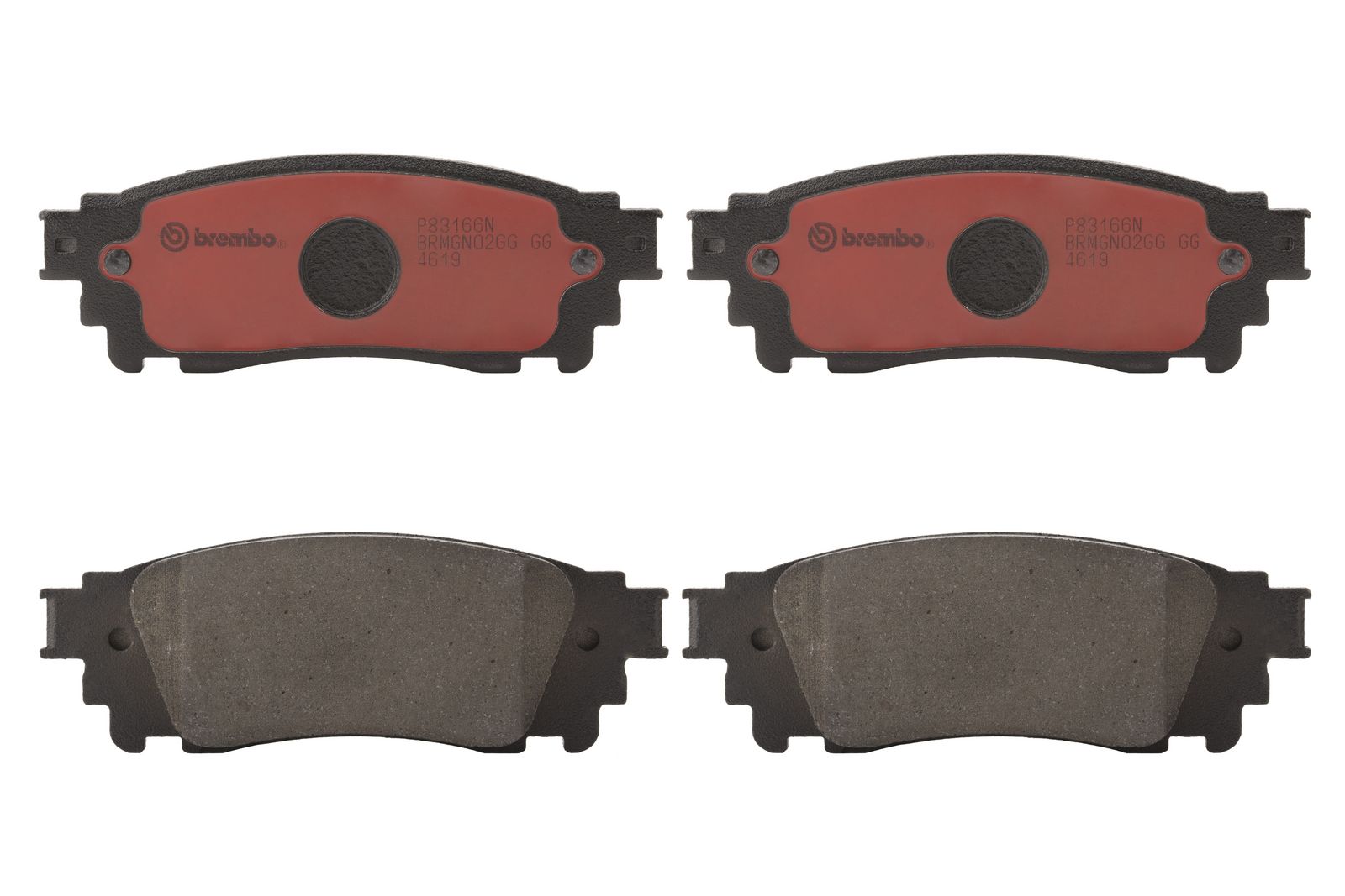 PRIME Ceramic Rear Disc Brake Pad Set - P83166N_01
