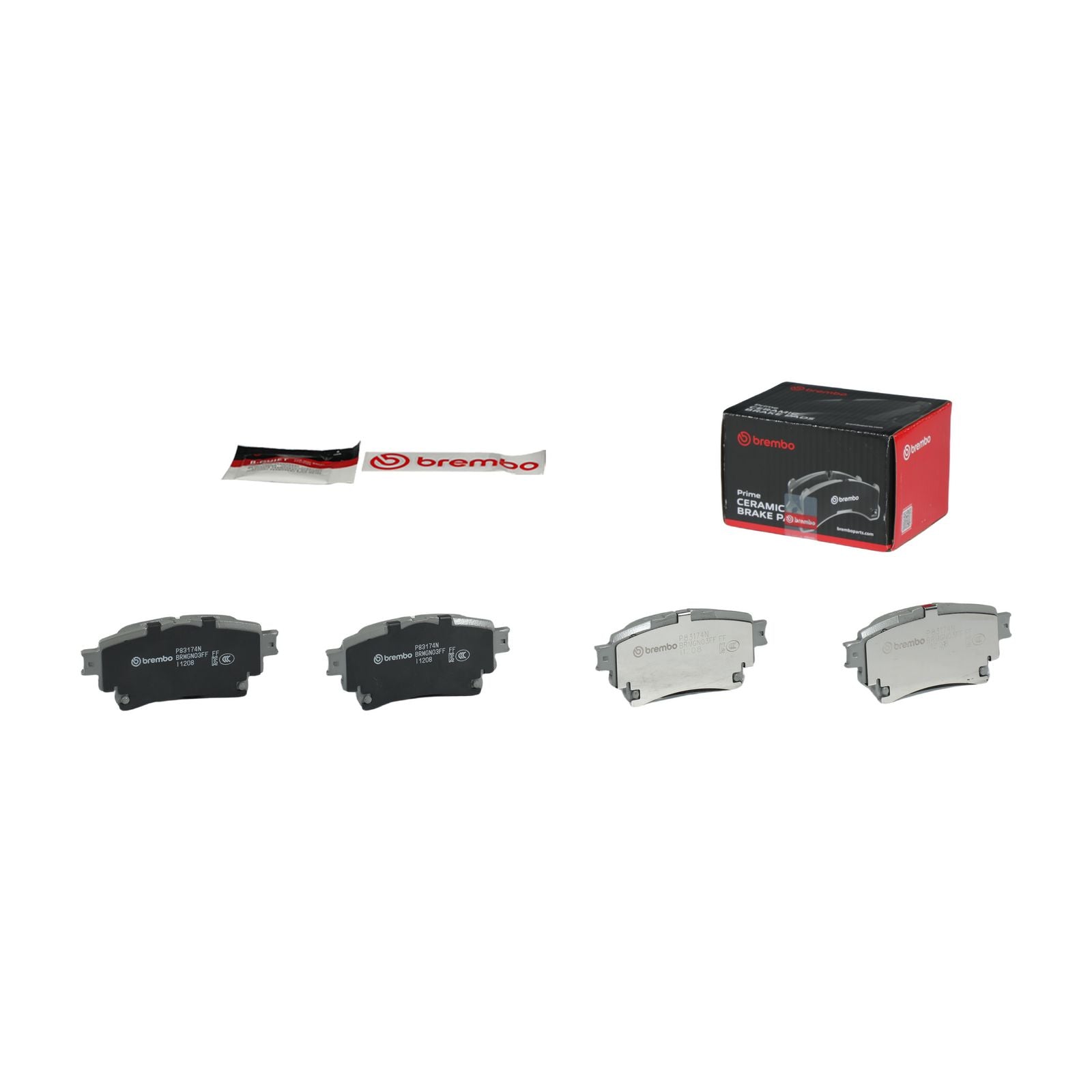 PRIME Ceramic Rear Disc Brake Pad Set - P83174N_02
