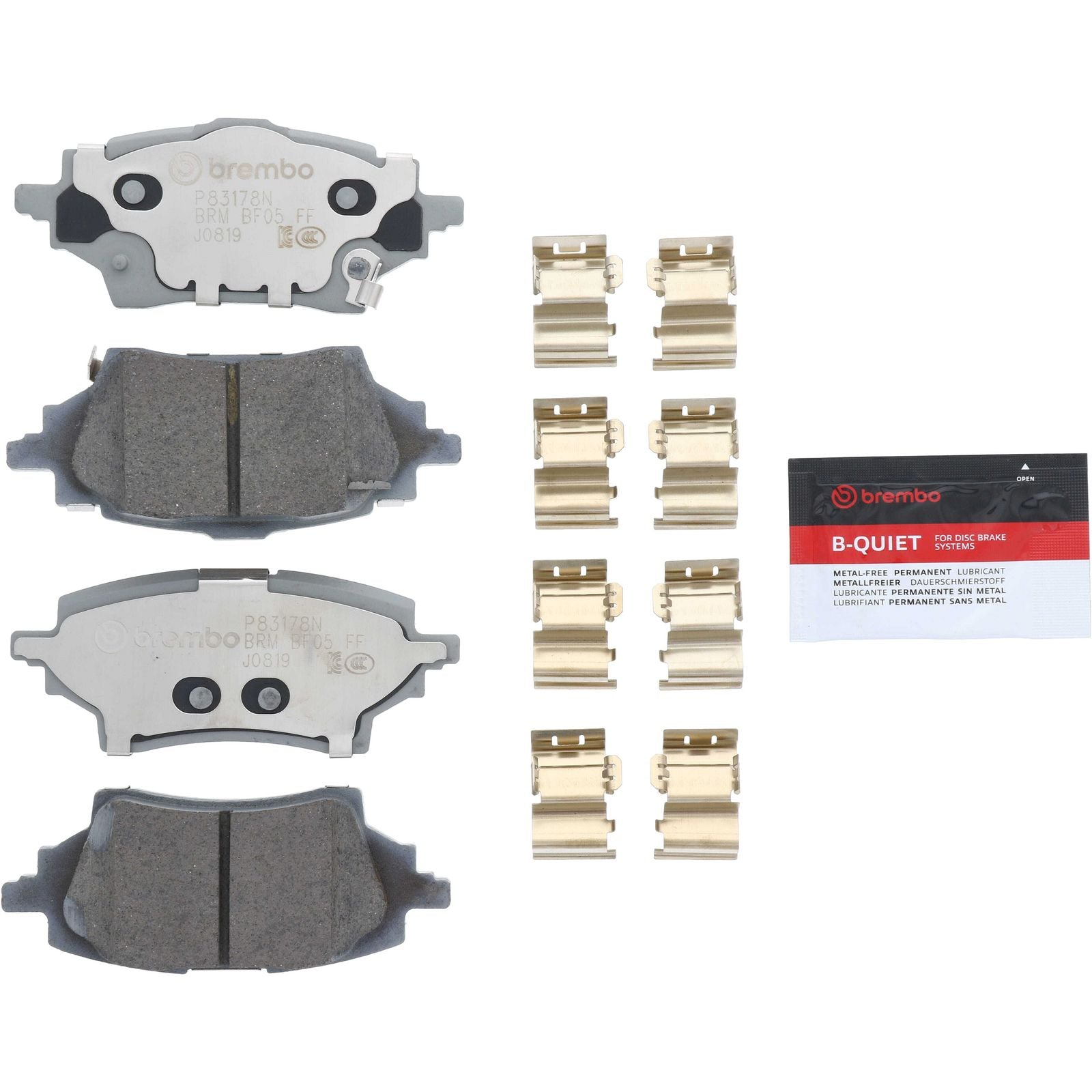 PRIME Ceramic Rear Disc Brake Pad Set - P83178N_02
