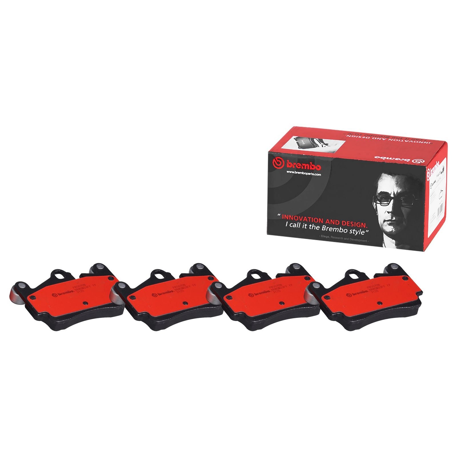 PRIME Ceramic Rear Disc Brake Pad Set - P85070N_01
