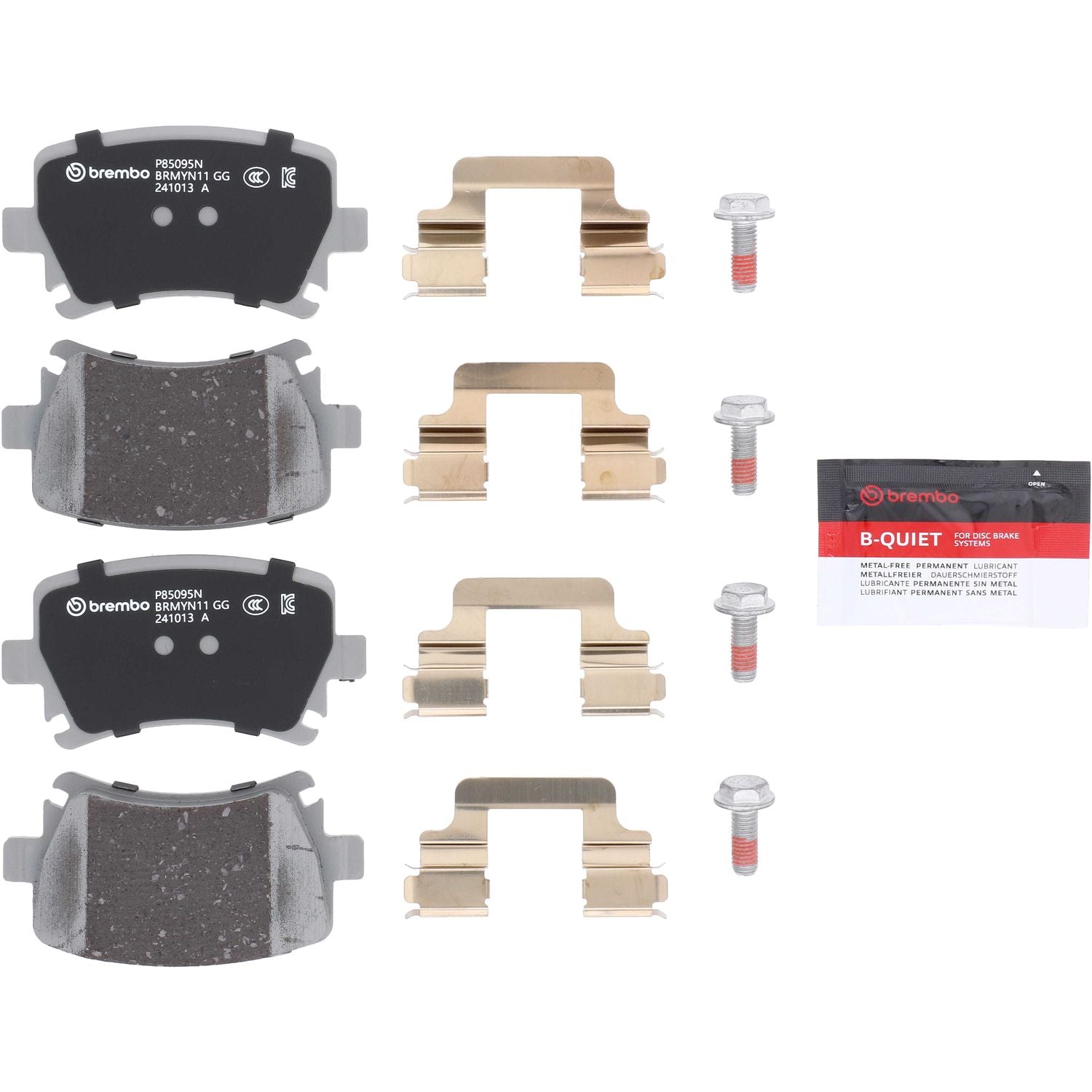 PRIME Ceramic Rear Disc Brake Pad Set - P85095N_02