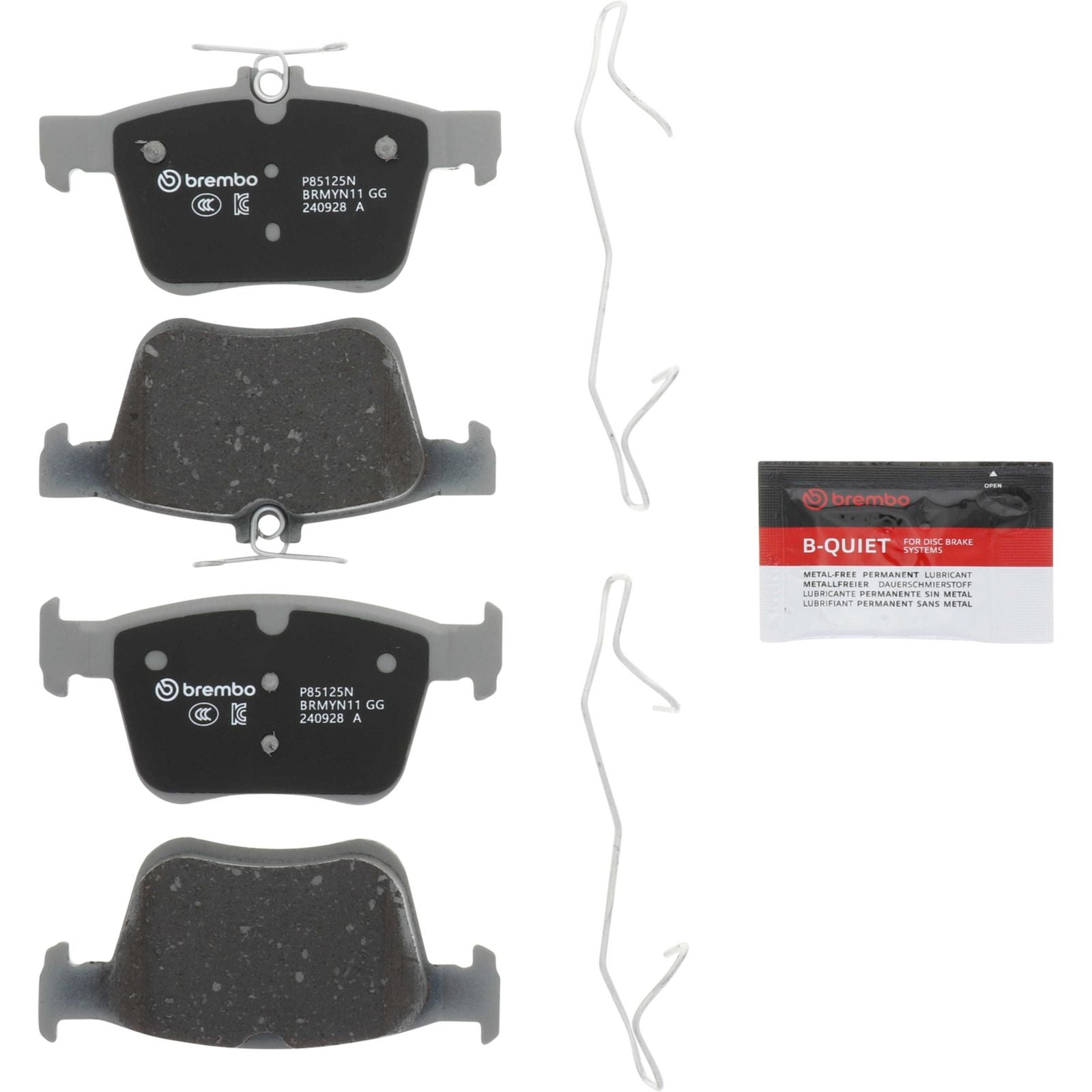 PRIME Ceramic Rear Disc Brake Pad Set - P85125N_05