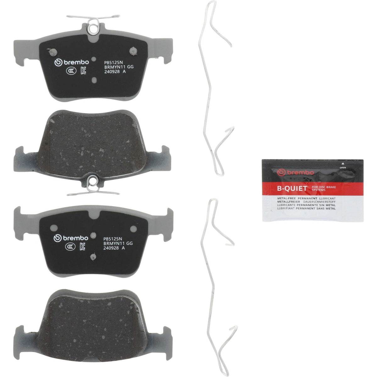 PRIME Ceramic Rear Disc Brake Pad Set - P85125N_05