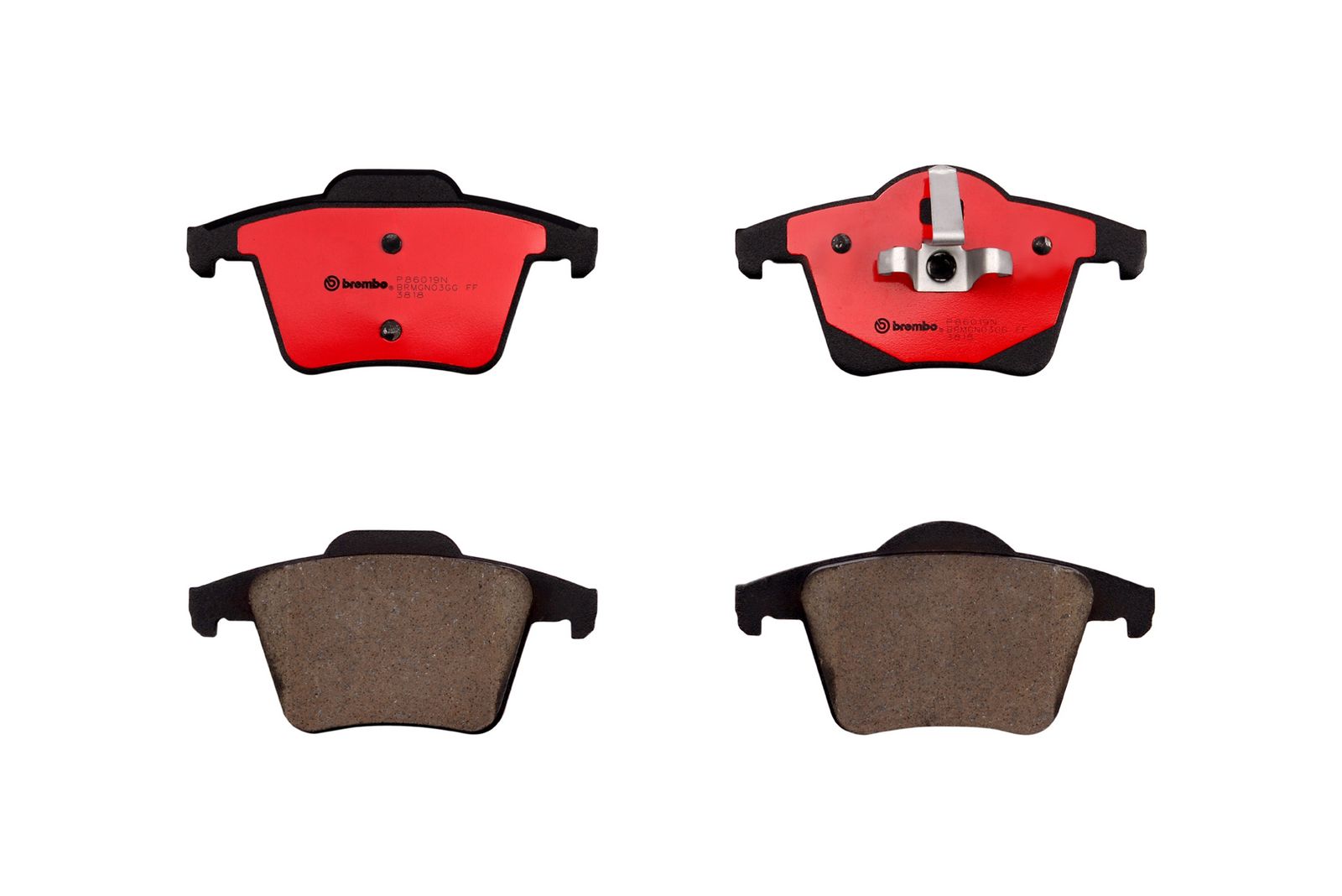 PRIME Ceramic Rear Disc Brake Pad Set - P86019N_01