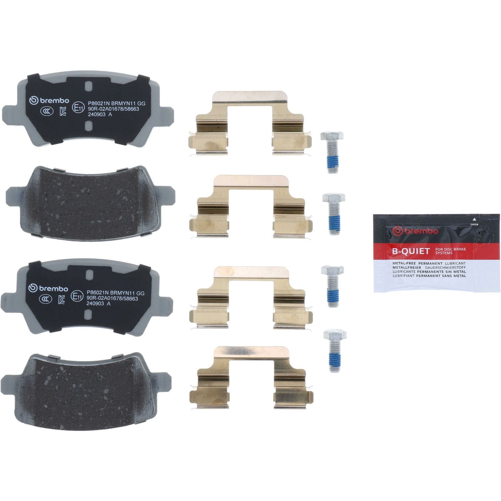 PRIME Ceramic Rear Disc Brake Pad Set - P86021N_06