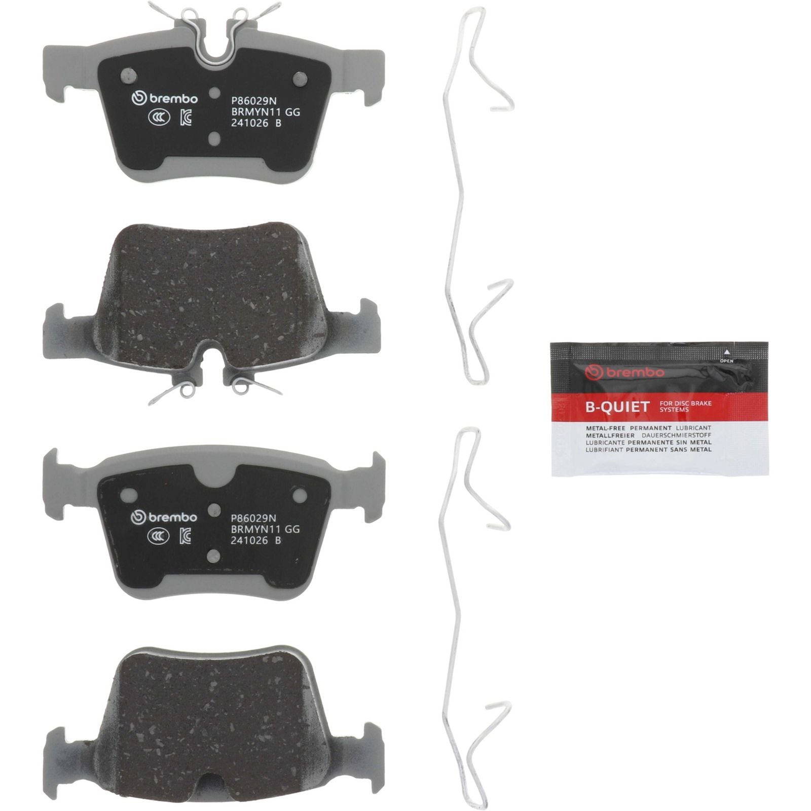 PRIME Ceramic Rear Disc Brake Pad Set - P86029N_06