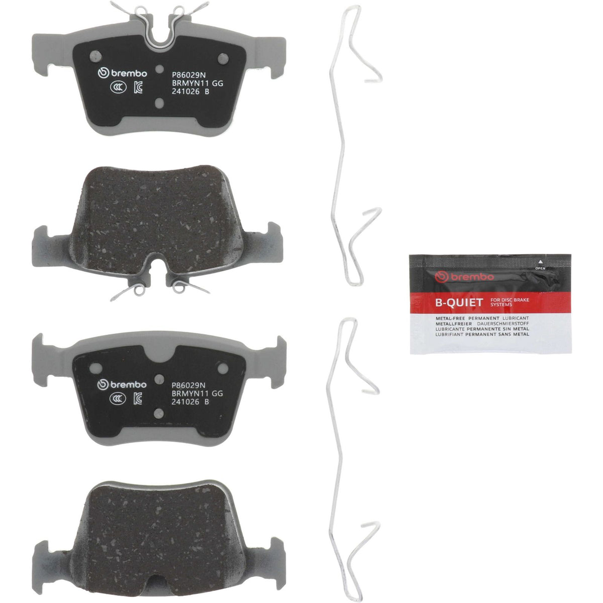 PRIME Ceramic Rear Disc Brake Pad Set - P86029N_06