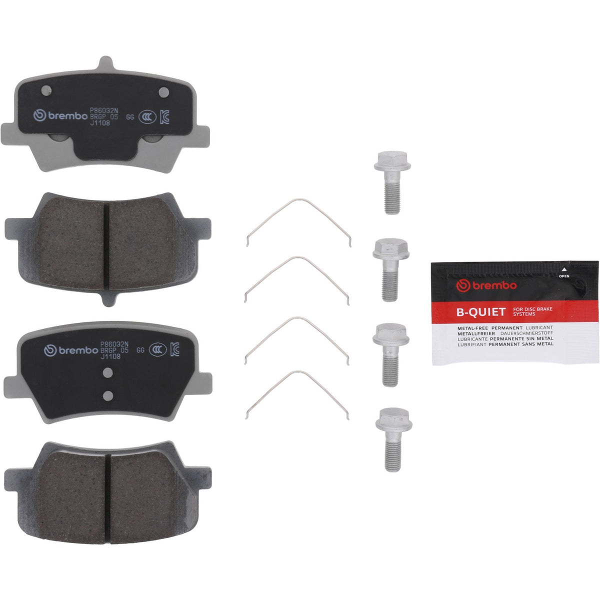 PRIME Ceramic Rear Disc Brake Pad Set - P86032N_02