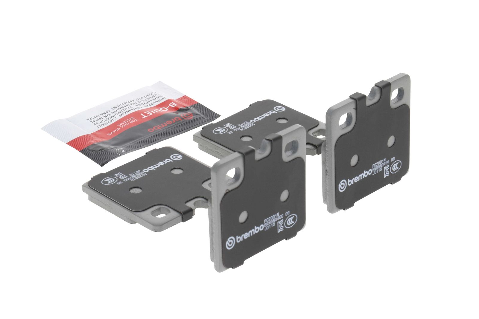 PRIME Ceramic Rear Parking Brake Disc Brake Pad Set - P02001N_13