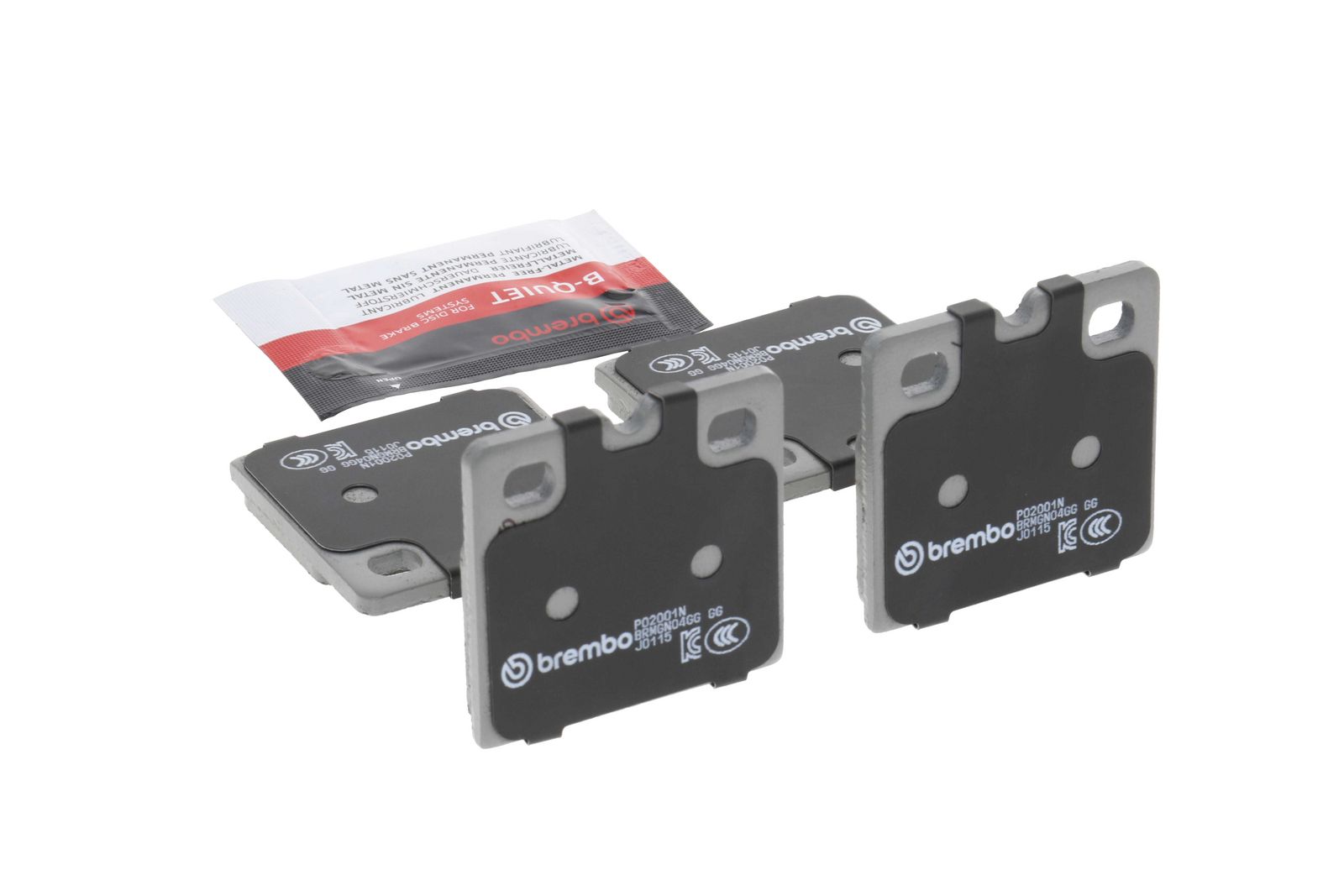 PRIME Ceramic Rear Parking Brake Disc Brake Pad Set - P02001N_14