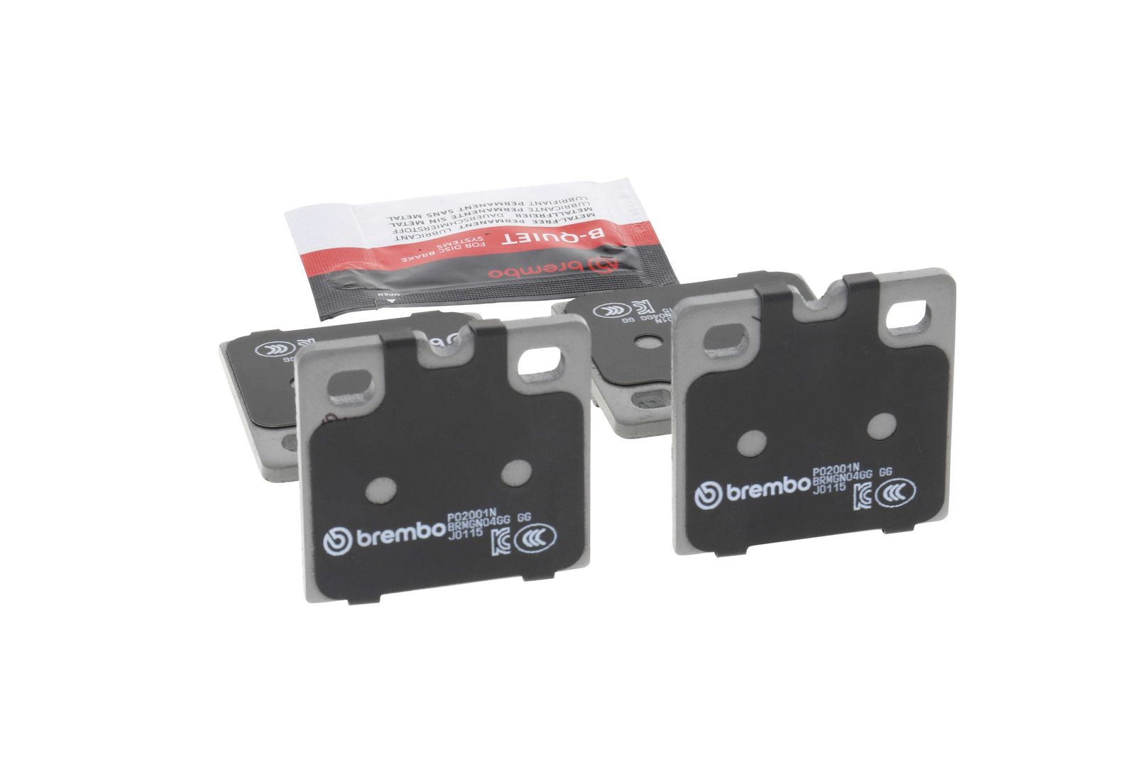 PRIME Ceramic Rear Parking Brake Disc Brake Pad Set - P02001N_15
