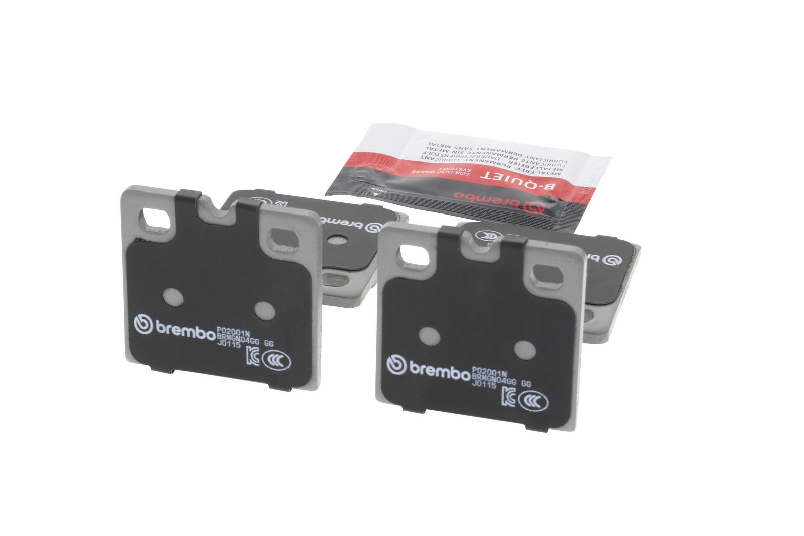 PRIME Ceramic Rear Parking Brake Disc Brake Pad Set - P02001N_17