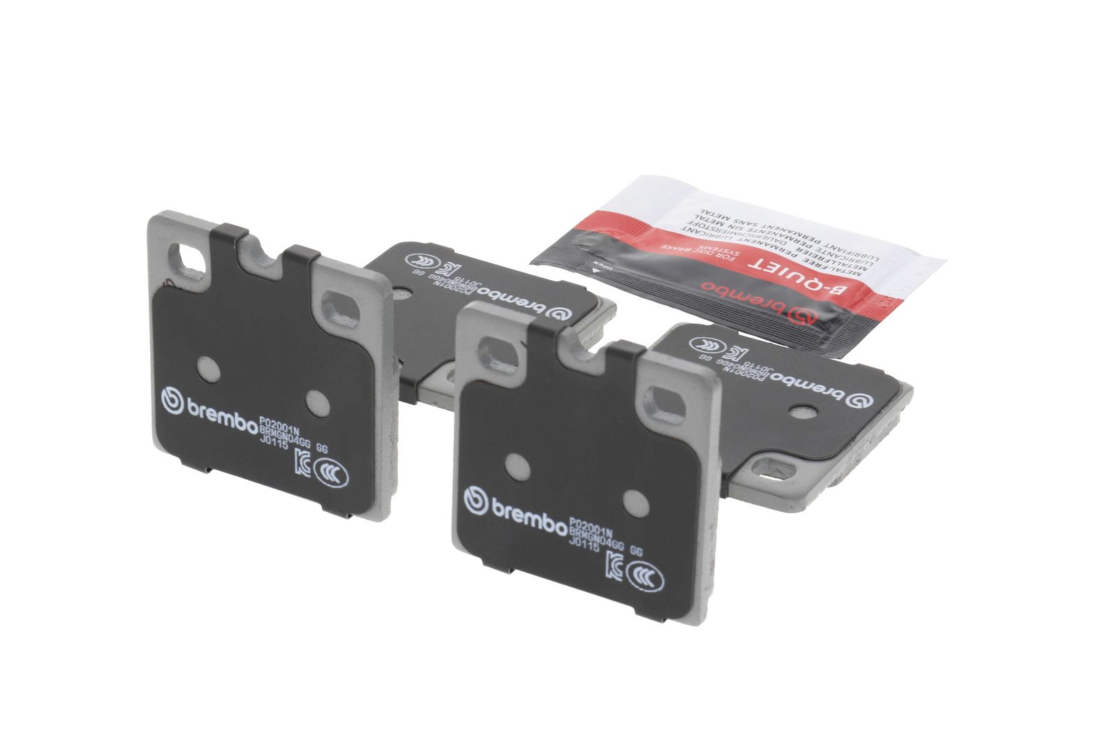 PRIME Ceramic Rear Parking Brake Disc Brake Pad Set - P02001N_18