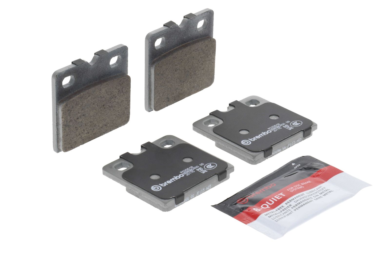 PRIME Ceramic Rear Parking Brake Disc Brake Pad Set - P02001N_25
