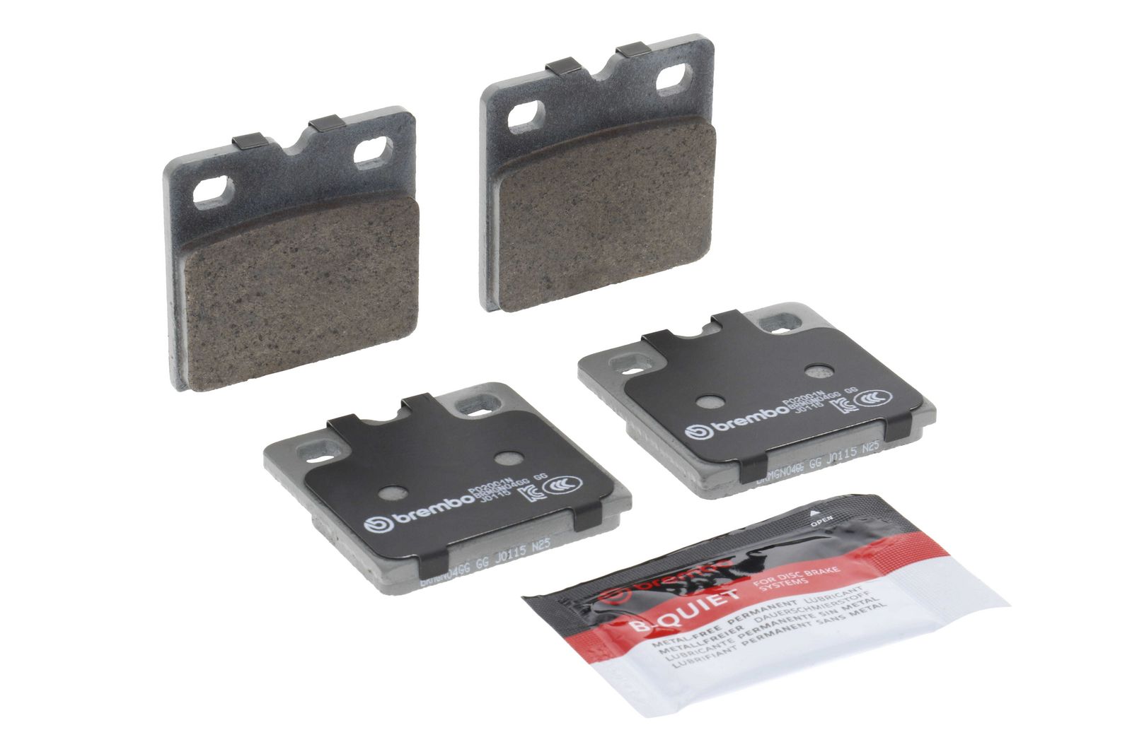 PRIME Ceramic Rear Parking Brake Disc Brake Pad Set - P02001N_26