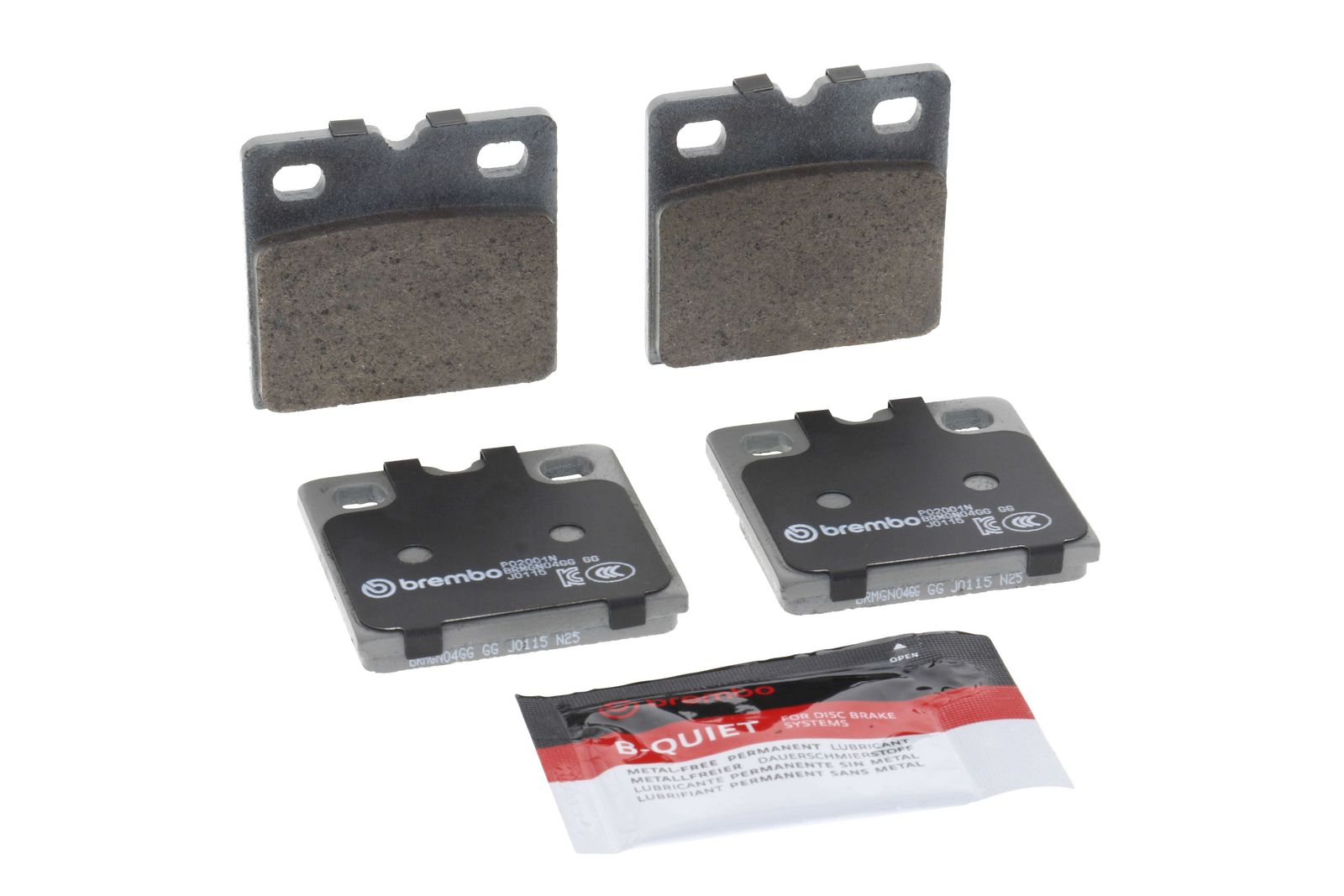 PRIME Ceramic Rear Parking Brake Disc Brake Pad Set - P02001N_27