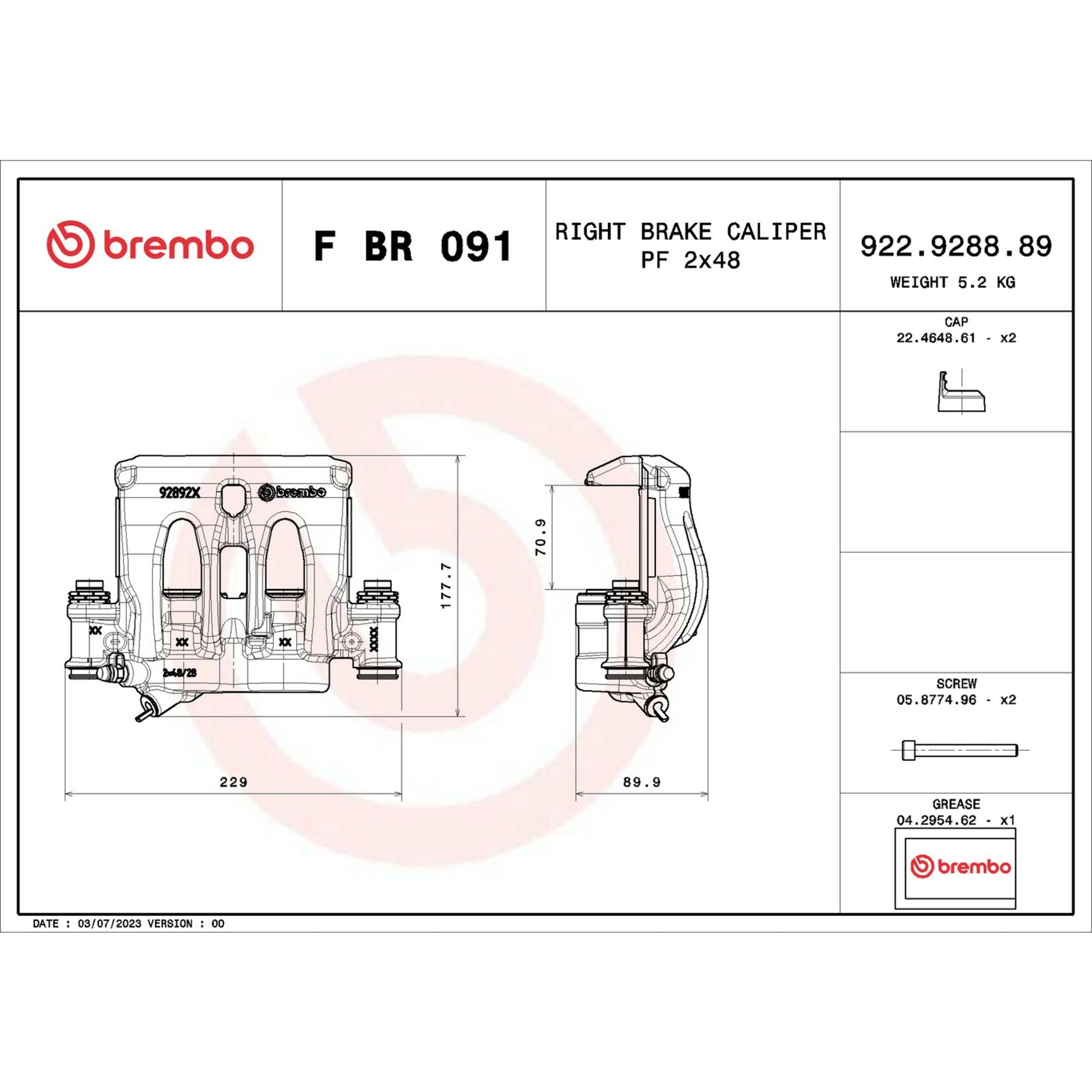 PRIME Front Right Disc Brake Caliper - FBR091_04