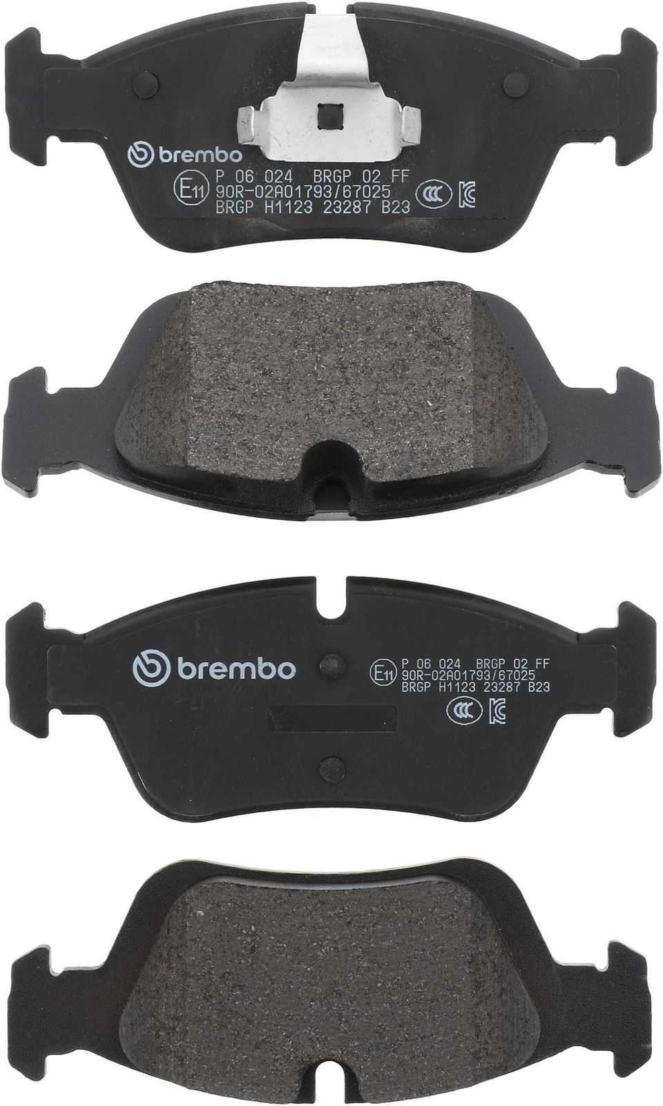 PRIME Low-Met Front Disc Brake Pad Set - P06024_01