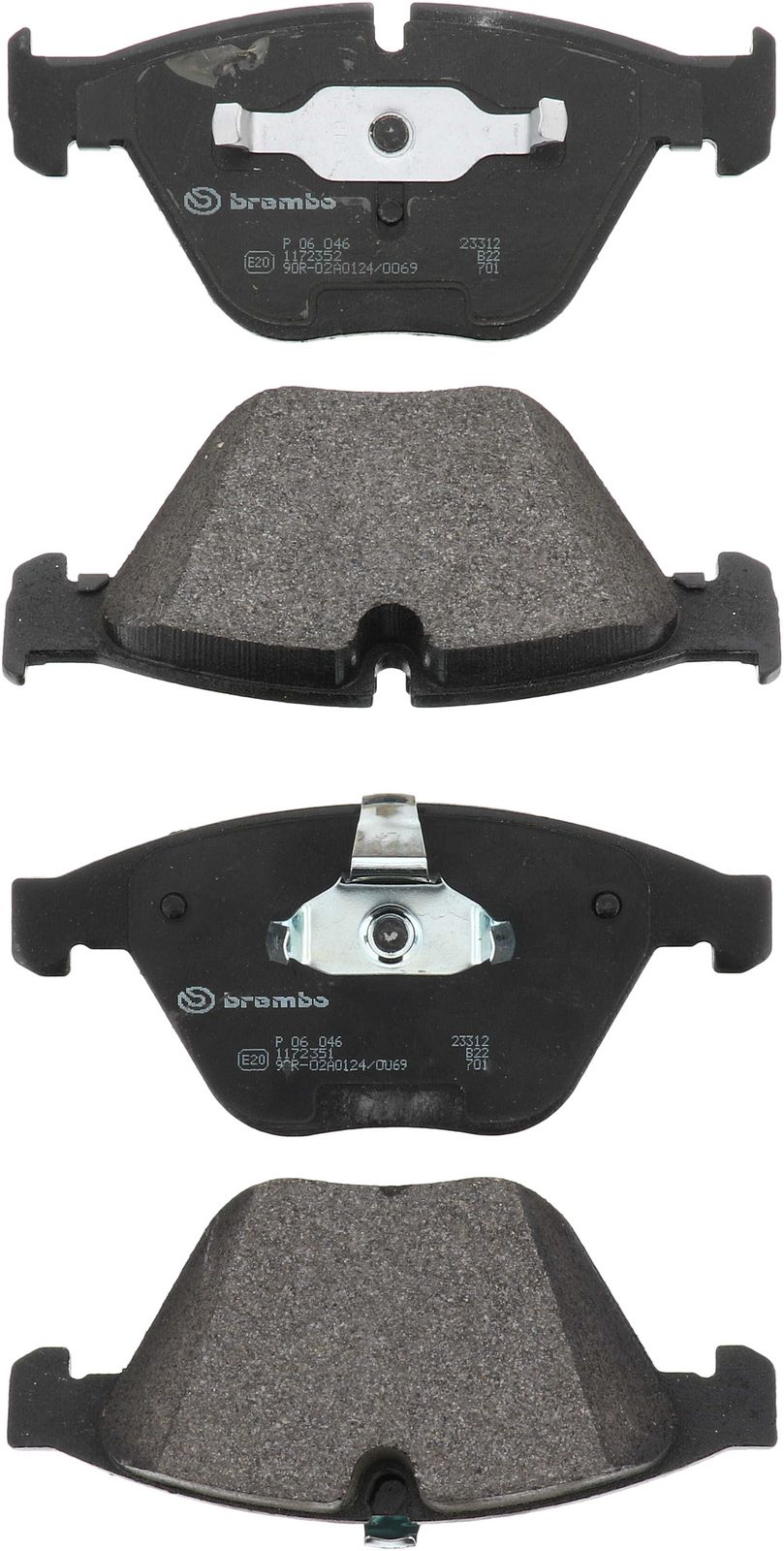 PRIME Low-Met Front Disc Brake Pad Set - P06046_01