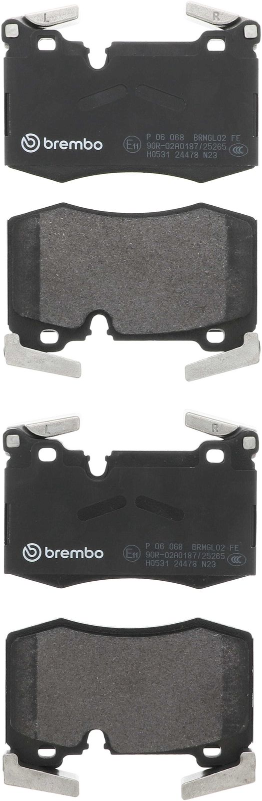 PRIME Low-Met Front Disc Brake Pad Set - P06068_01