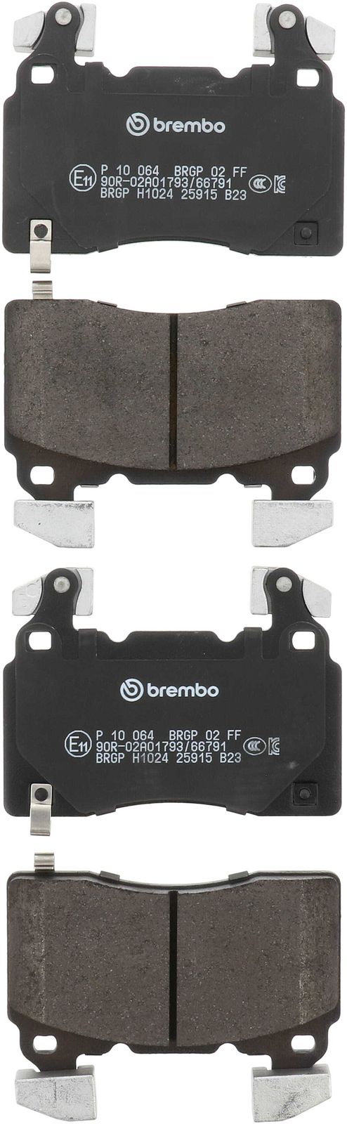 PRIME Low-Met Front Disc Brake Pad Set - P10064_02