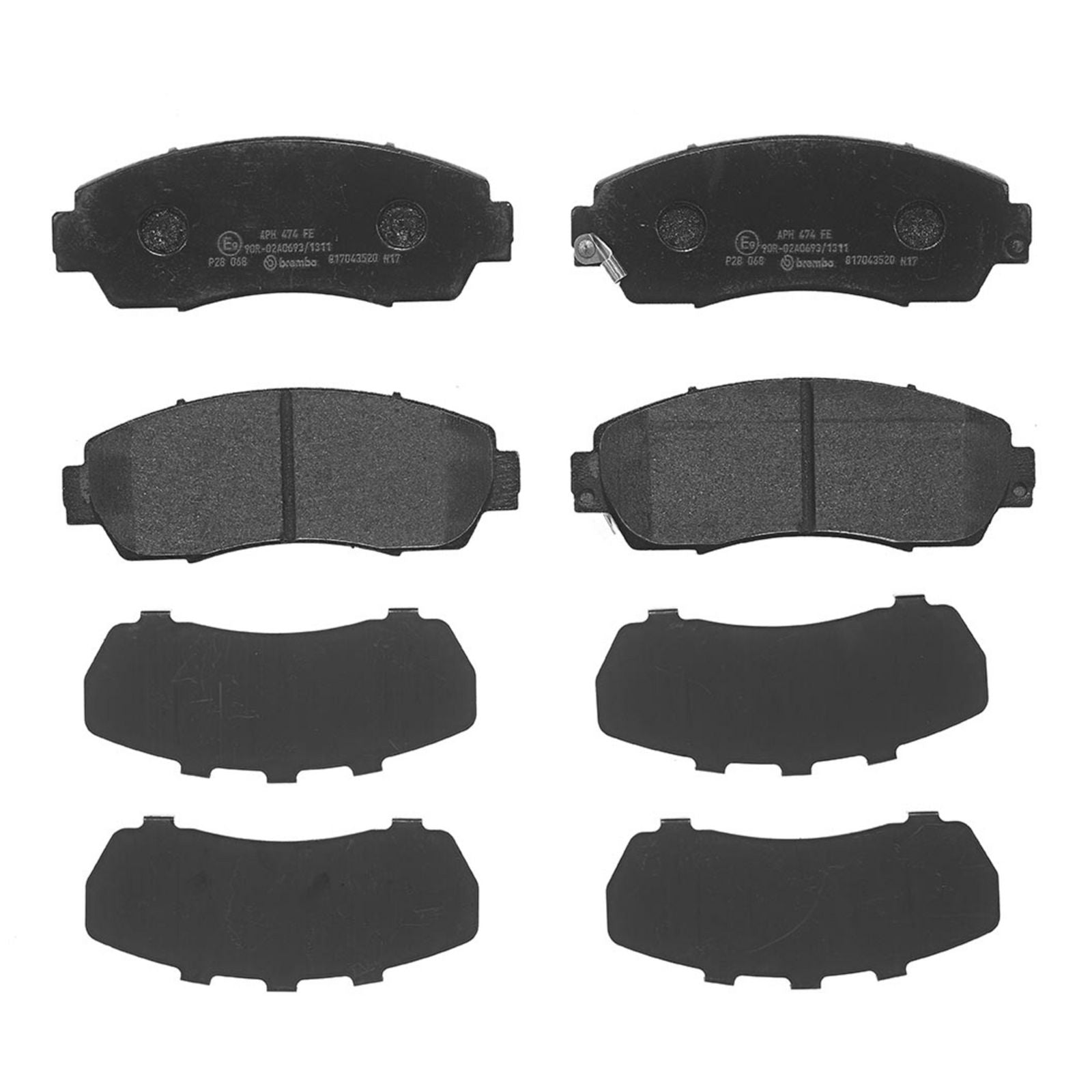 PRIME Low-Met Front Disc Brake Pad Set - P28068_01
