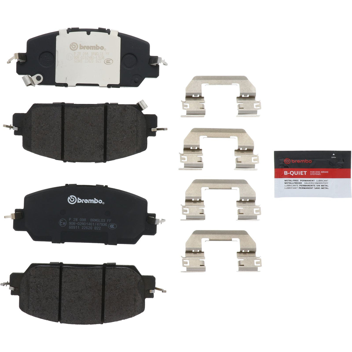 PRIME Low-Met Front Disc Brake Pad Set - P28098_03